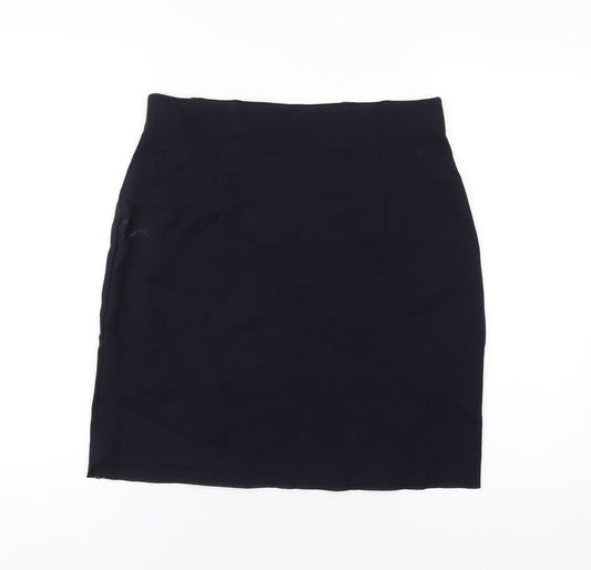Marks and Spencer Womens Blue Viscose A-Line Skirt Size 12