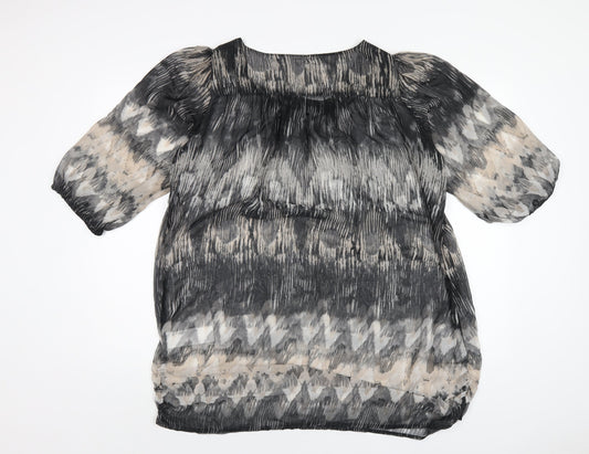 Womens UK Size L VERO MODA Multicoloured Polyester T-Shirt