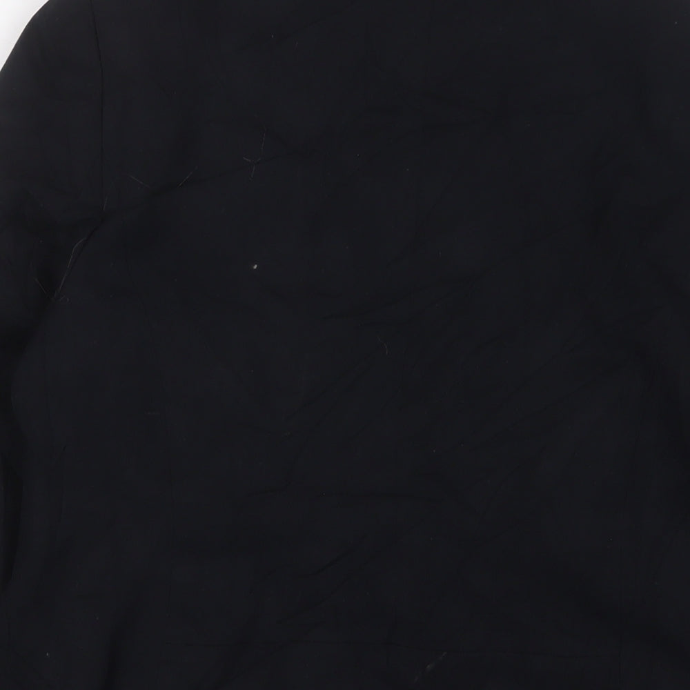 Marks and Spencer Womens Black Jacket Blazer Size 12 Button