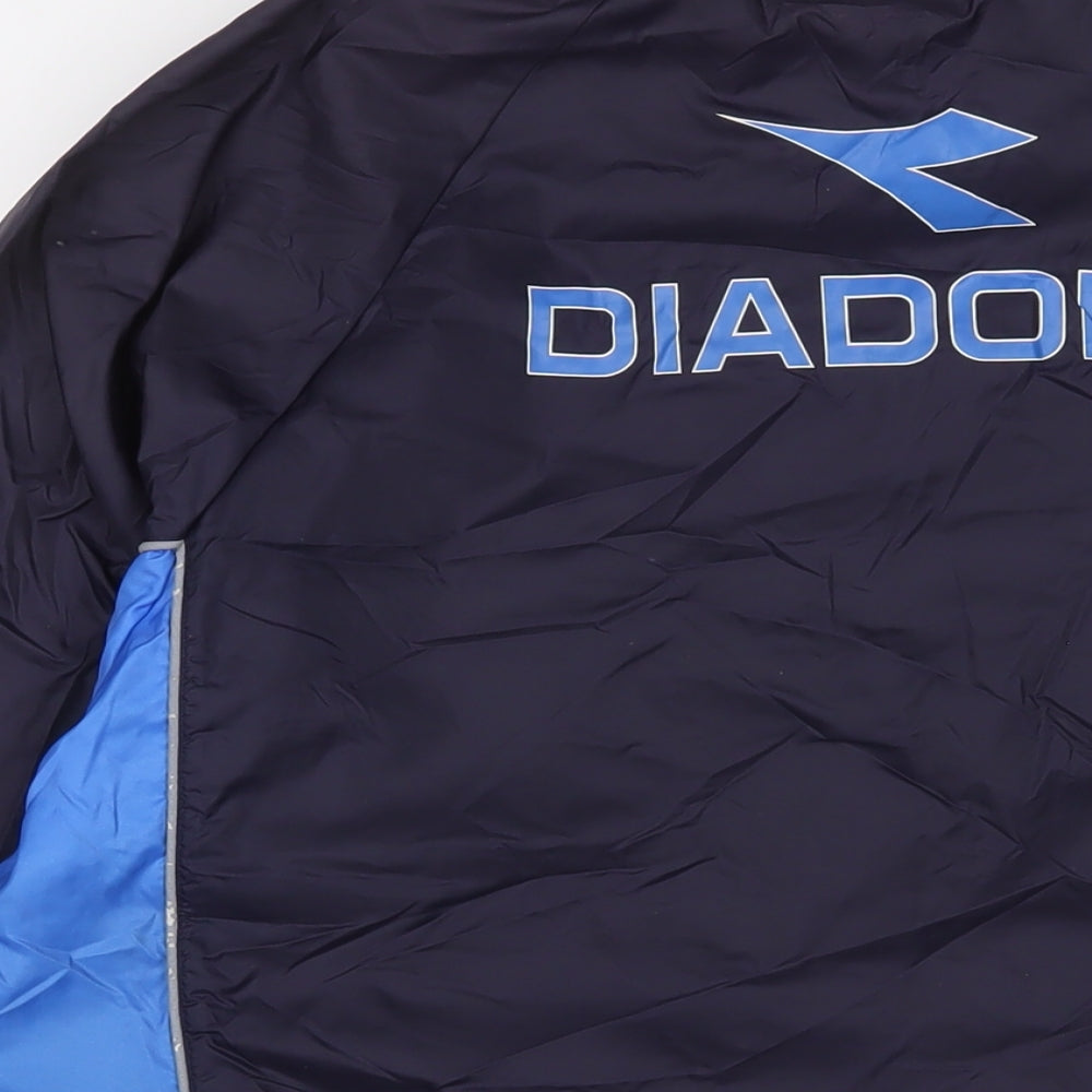 Diadora Mens Blue Jacket Size M Zip