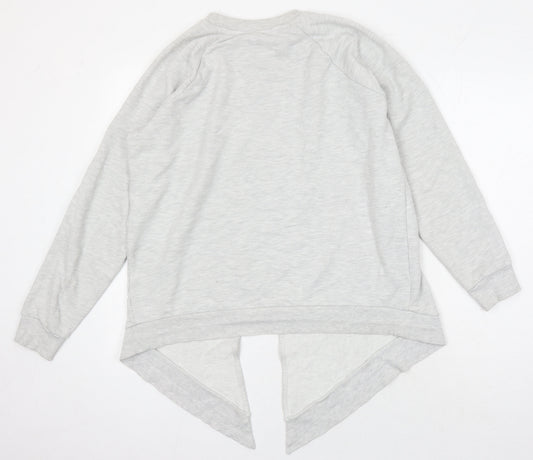 NEXT Womens Grey Polyester Pullover Sweatshirt Size 10