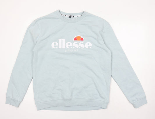 ellesse Womens Blue Polyester Pullover Sweatshirt Size 16