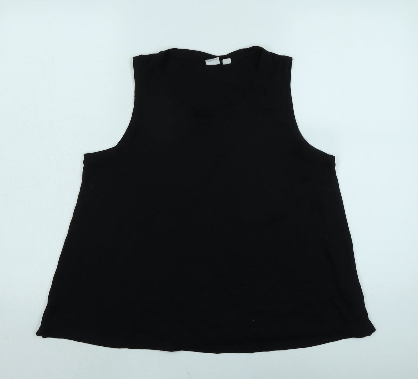 Gap Womens Black Polyester Basic Tank Size M Scoop Neck