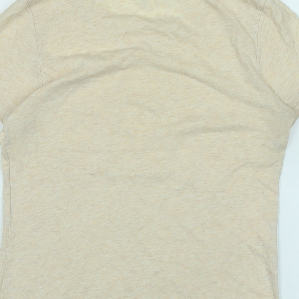 Gap Womens Black Cotton Basic T-Shirt One Size Crew Neck