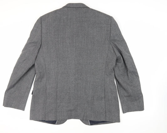 Marks and Spencer Mens Grey Wool Jacket Suit Jacket Size 46 Regular