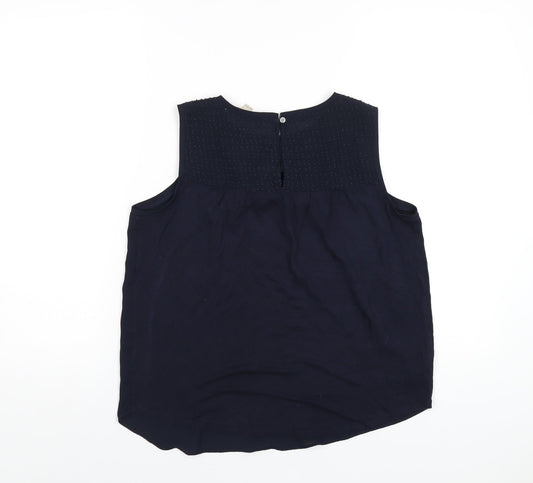 Womens UK Size XS LOFT Blue Polyester Tank