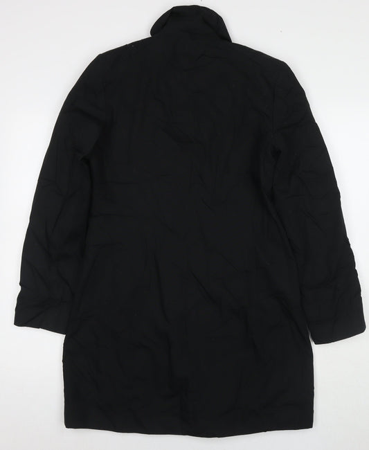 Florence+Fred Womens Black Overcoat Coat Size 12 Button