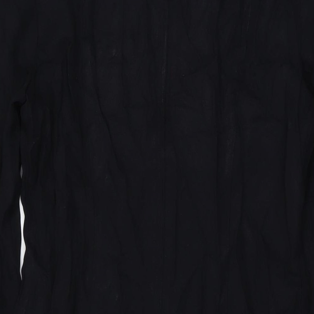 Danny & Nicole Womens Black Polyester Sheath Size 12 Round Neck Zip