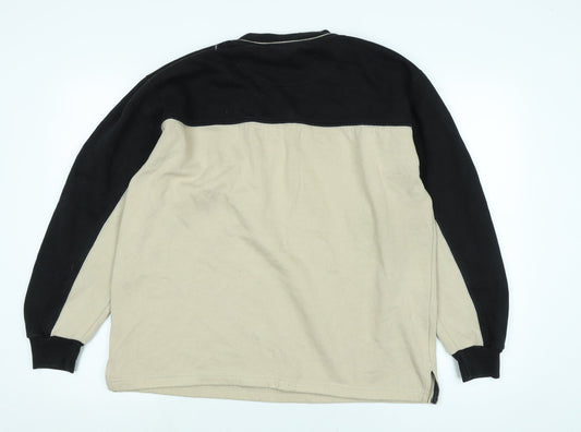 Lee Cooper Mens Beige Polyester Pullover Sweatshirt Size M - Lee Cooper