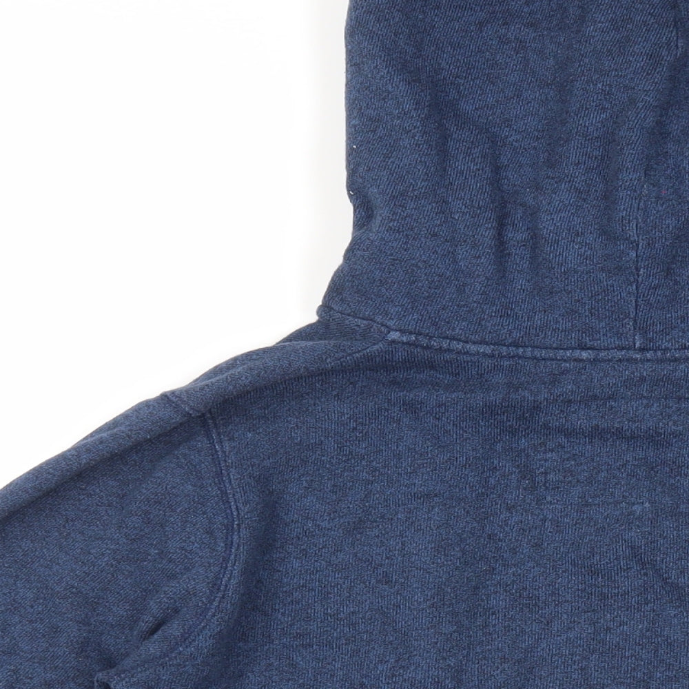 Jack Wills Womens Blue Cotton Pullover Hoodie Size 14 Pullover - Logo Pockets