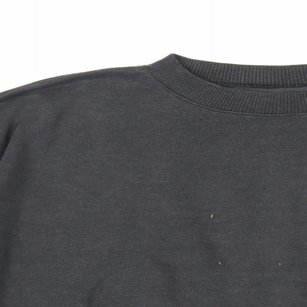 Lee Mens Grey Cotton Pullover Sweatshirt Size L - Vintage Logo
