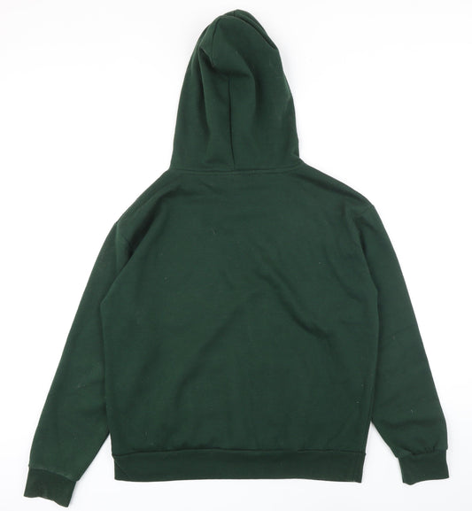 Disney Womens Green Polyester Pullover Hoodie Size S