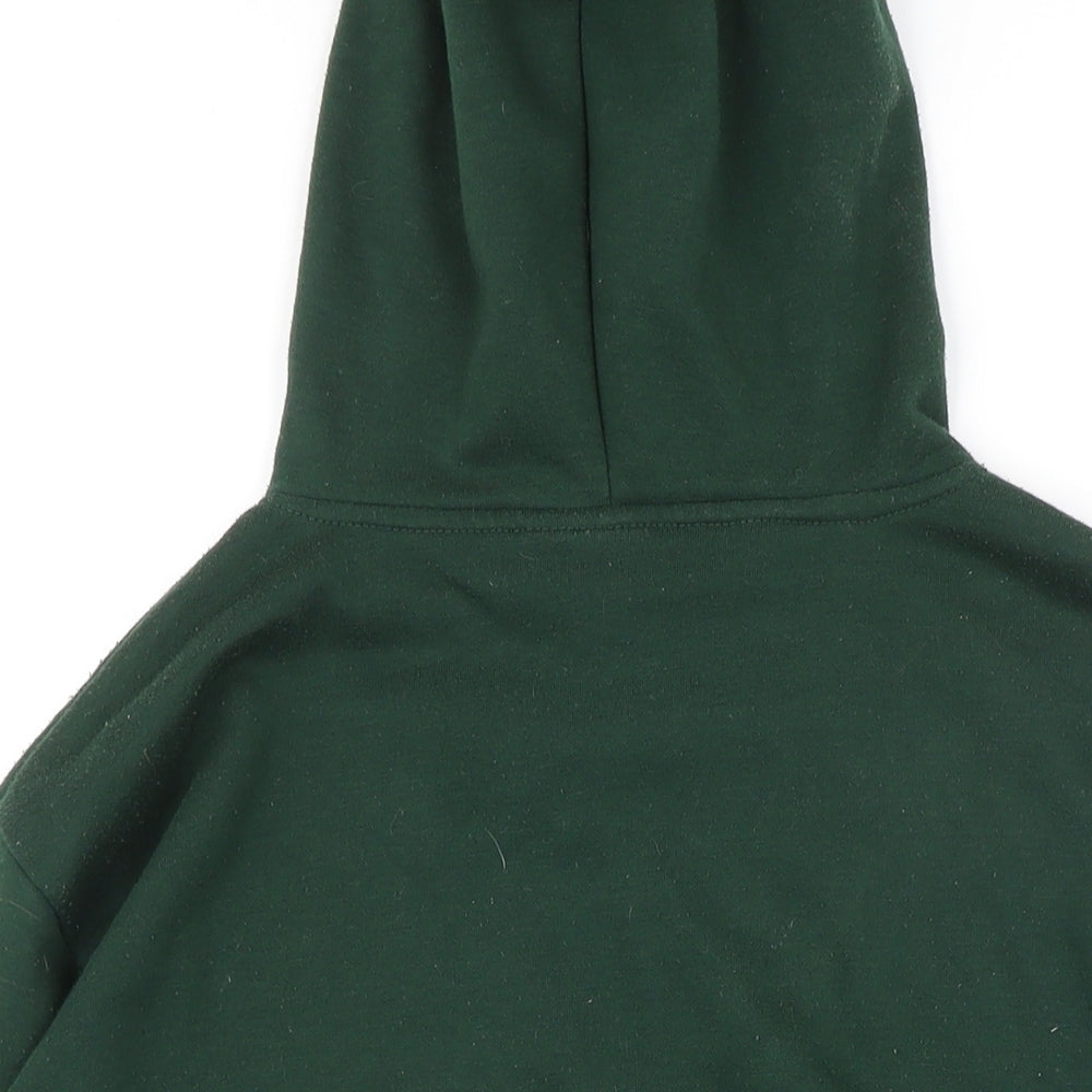Disney Womens Green Polyester Pullover Hoodie Size S