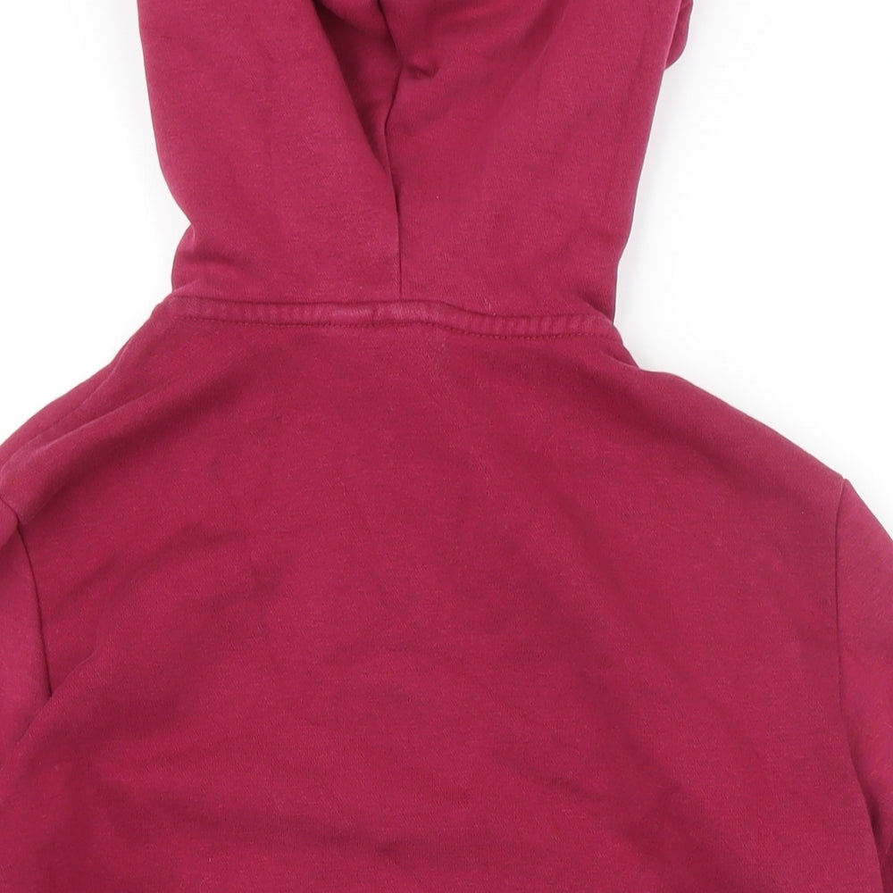 Addidas Womens Pink Polyester Full Zip Hoodie Size S Zip