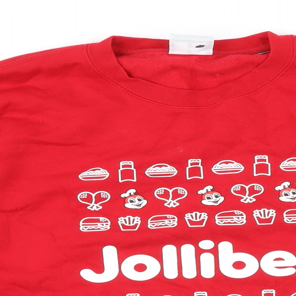 Russell Womens Red Cotton Pullover Sweatshirt Size XL - Jollibee
