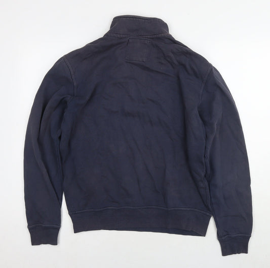 Crew Clothing Mens Blue Cotton Pullover Sweatshirt Size M