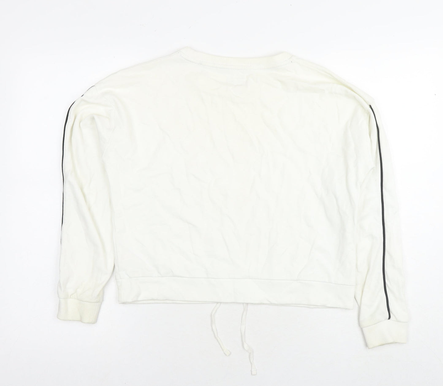 Jack Wills Womens White Cotton Pullover Hoodie Size 10 Pullover - Logo