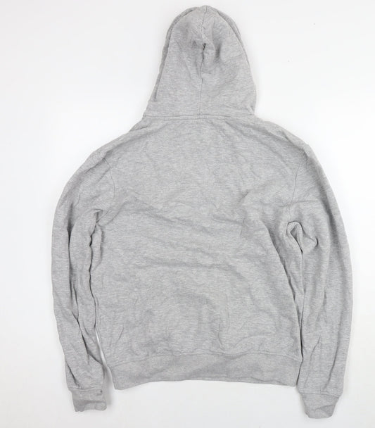 Threadbare Womens Grey Cotton Pullover Hoodie Size M Pullover