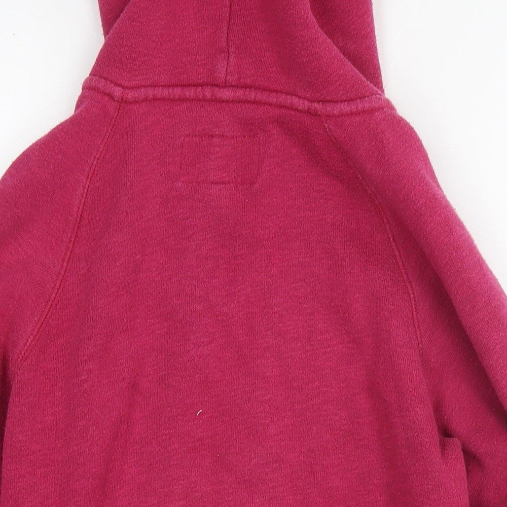 Jack Wills Womens Purple Cotton Full Zip Hoodie Size 8 Zip
