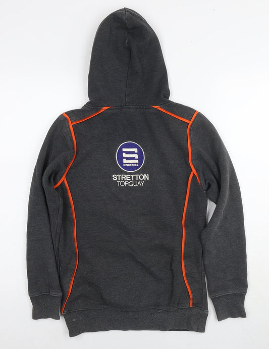 STR Boys Grey Polyester Pullover Hoodie Size 12 Years Pullover - Torquay Tornadoes