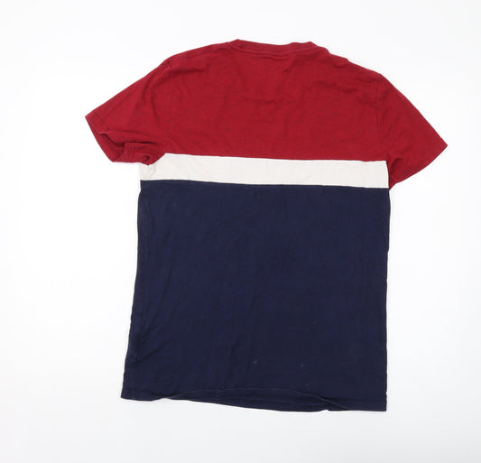 Hollister Mens Blue Cotton T-Shirt Size S Crew Neck