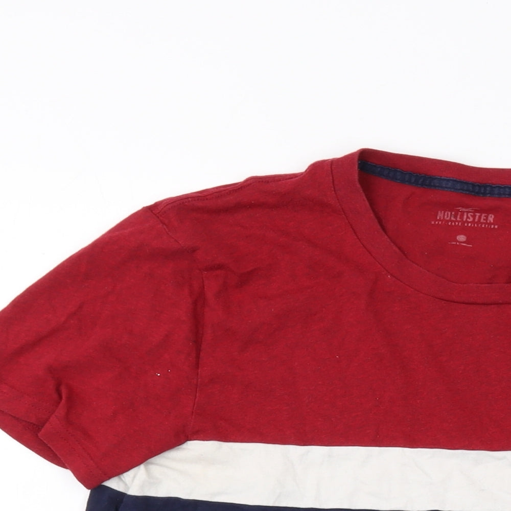 Hollister Mens Blue Cotton T-Shirt Size S Crew Neck