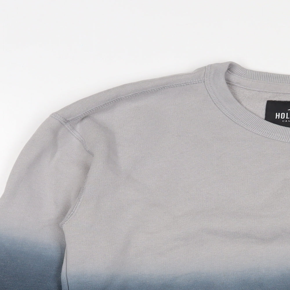 Hollister Mens Blue Cotton Pullover Sweatshirt Size XS