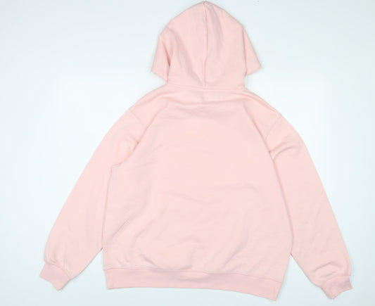 Disney Womens Pink Cotton Pullover Hoodie Size L Pullover - Mickey Mouse