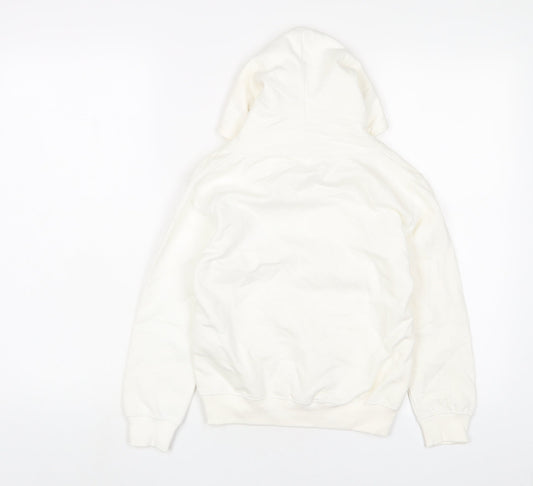 NHS Boys White Cotton Pullover Hoodie Size 5-6 Years Pullover
