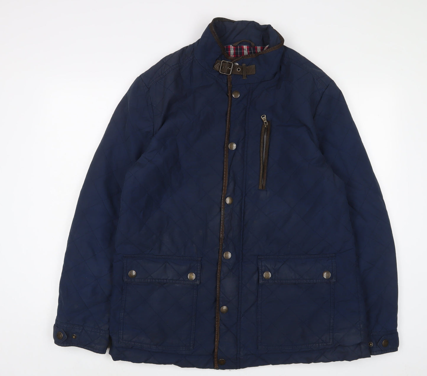 Crew Clothing Mens Blue Jacket Size L Zip