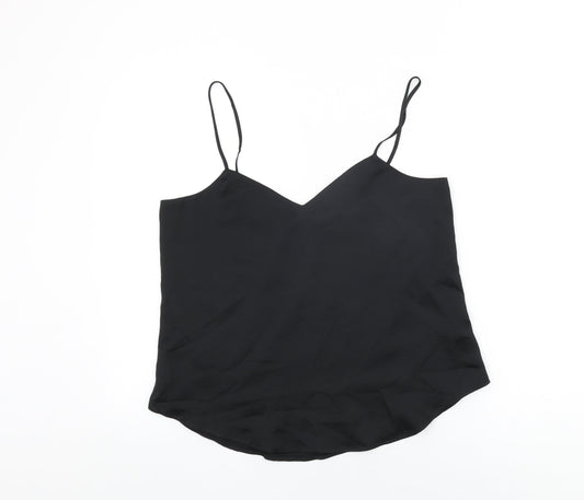 Gap Womens Black Polyester Camisole T-Shirt Size M V-Neck