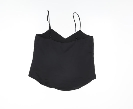 Gap Womens Black Polyester Camisole T-Shirt Size M V-Neck
