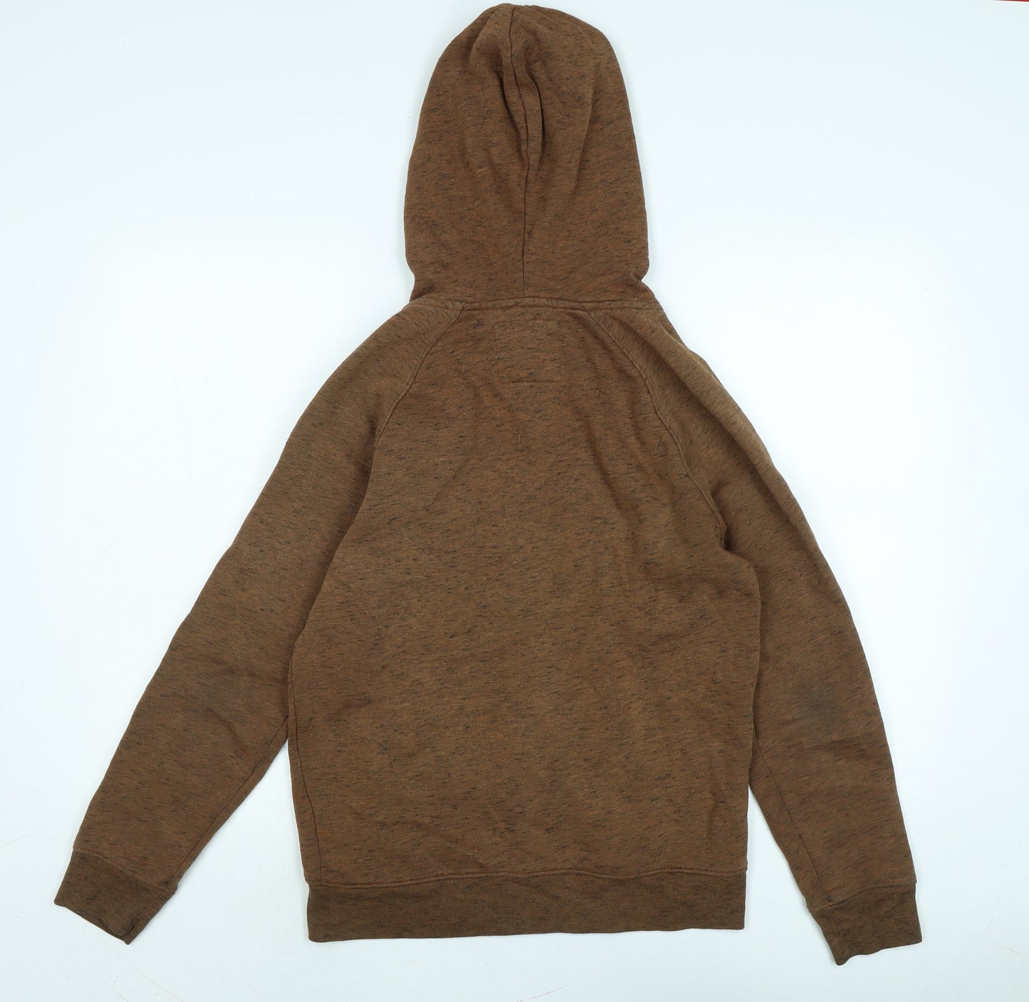 Hollister Mens Brown Jacket Size XS Zip - Hollister