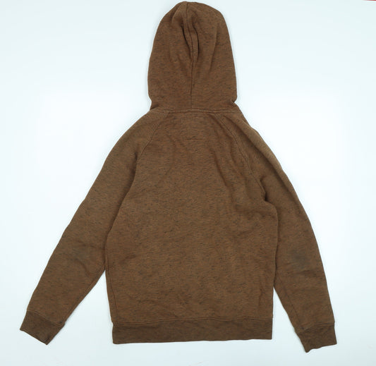 Hollister Mens Brown Jacket Size XS Zip - Hollister