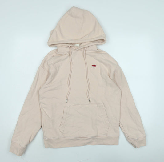 Levi's Womens Pink Cotton Pullover Hoodie Size XS - Levis