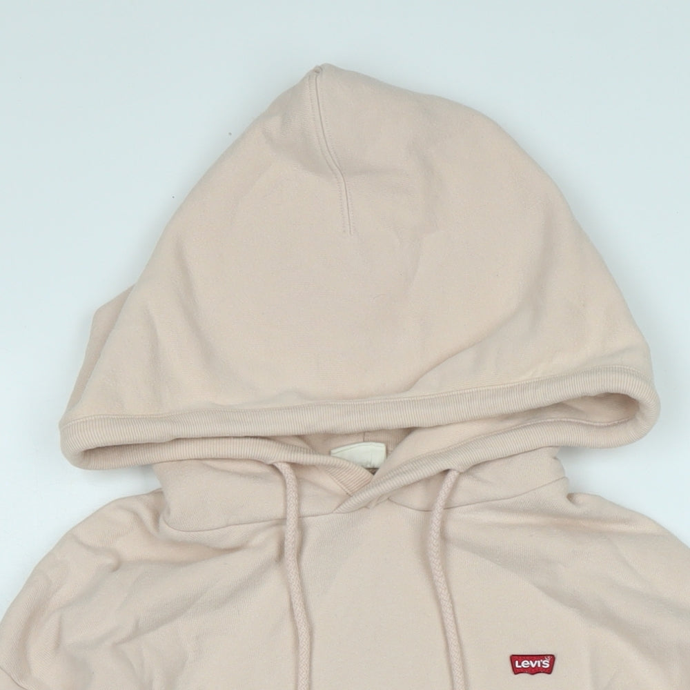 Levi's Womens Pink Cotton Pullover Hoodie Size XS - Levis