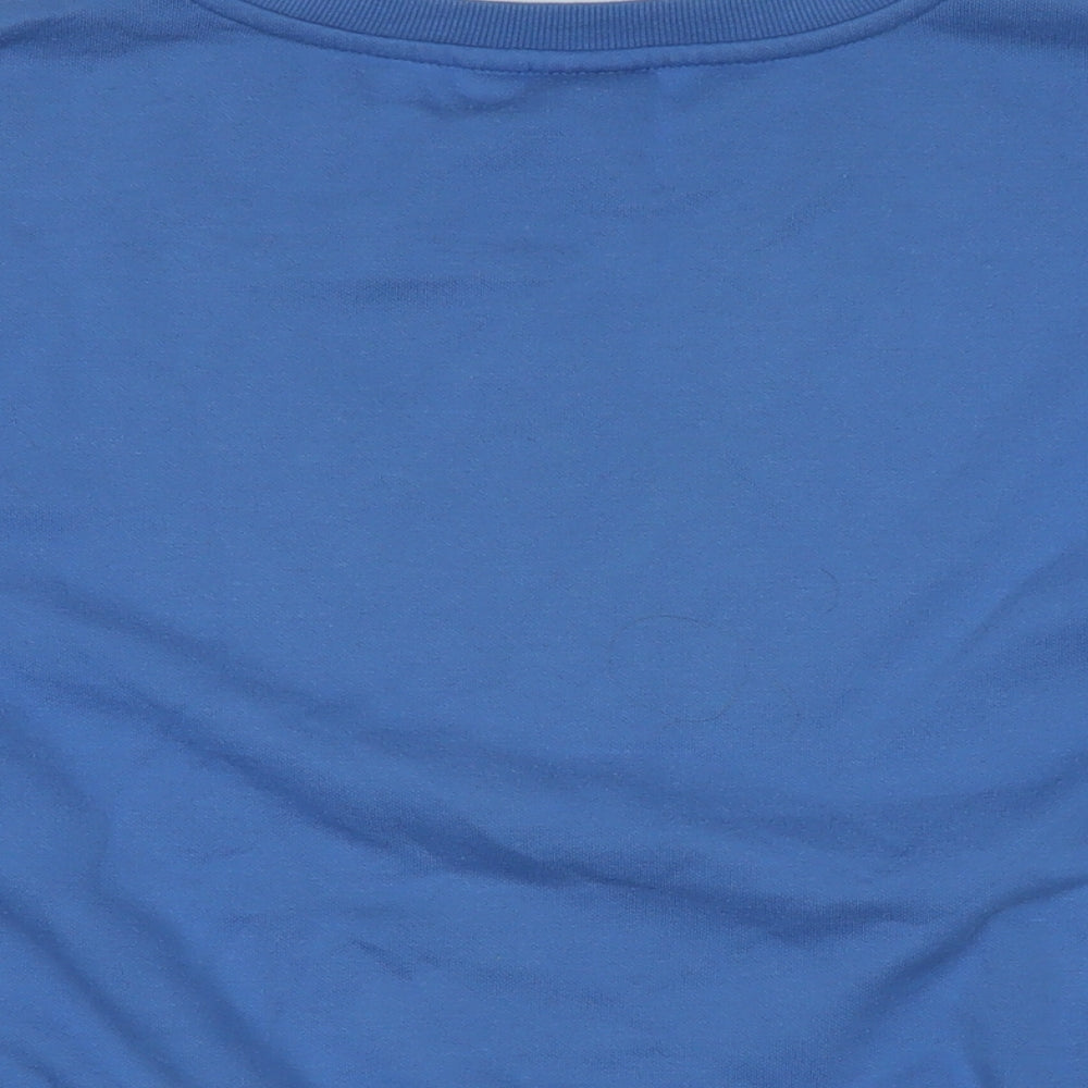 Disney Womens Blue Cotton Pullover Sweatshirt Size S - DISNEY
