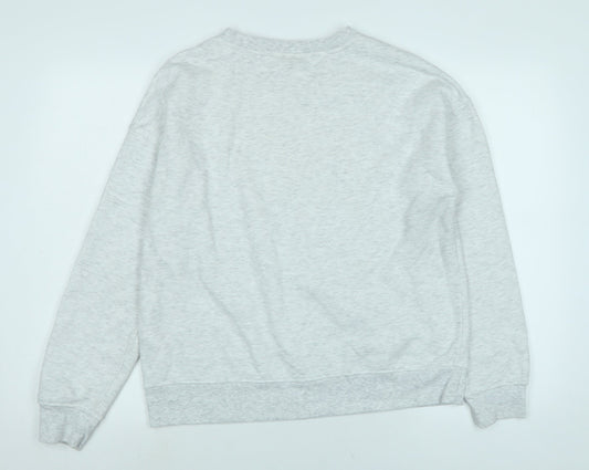 SPICE JAM Womens Grey Cotton Pullover Sweatshirt Size 12 - Spice Jam