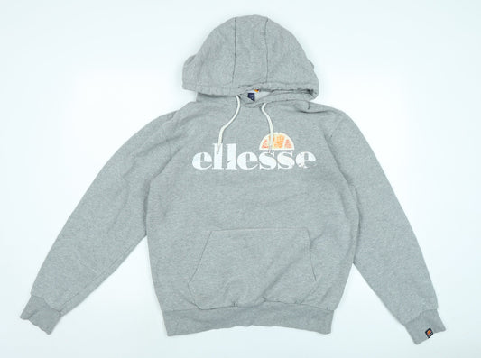 ellesse Womens Grey Cotton Pullover Hoodie Size 12 - Ellesse