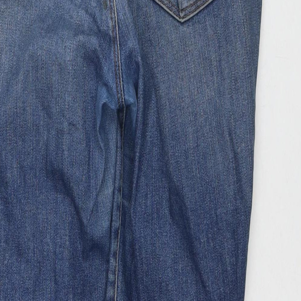 J.Brand Womens Blue Cotton Cropped Jeans Size 31 in L25 in Regular Zip