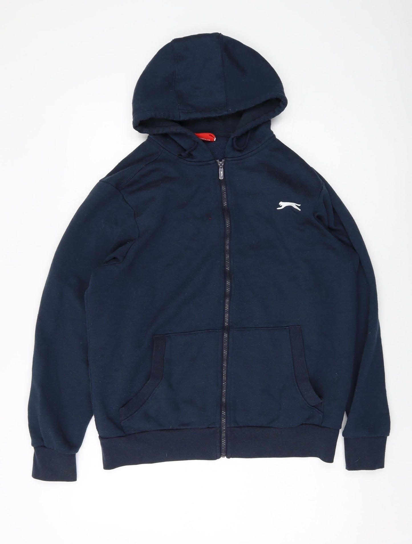 Slazenger Mens Blue Polyester Full Zip Hoodie Size S