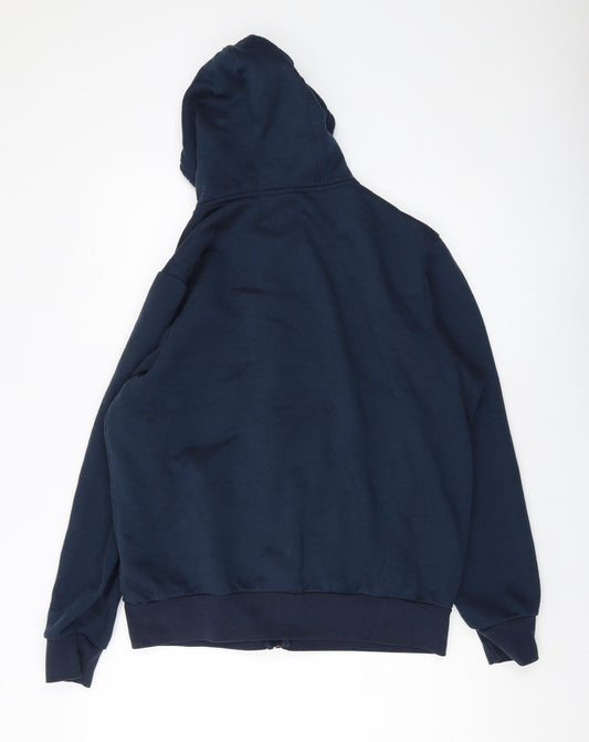 Slazenger Mens Blue Polyester Full Zip Hoodie Size S