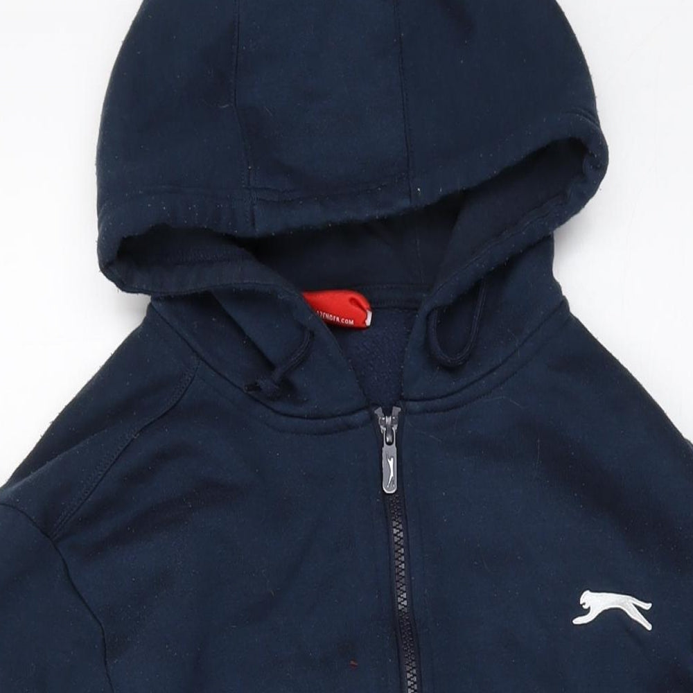 Slazenger Mens Blue Polyester Full Zip Hoodie Size S