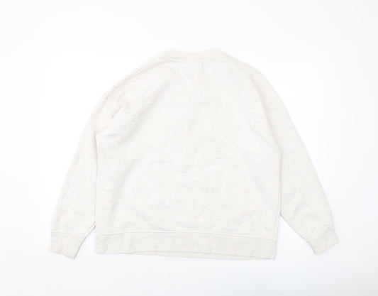 Disney Womens Ivory Cotton Pullover Sweatshirt Size 12 Pullover - Pooh