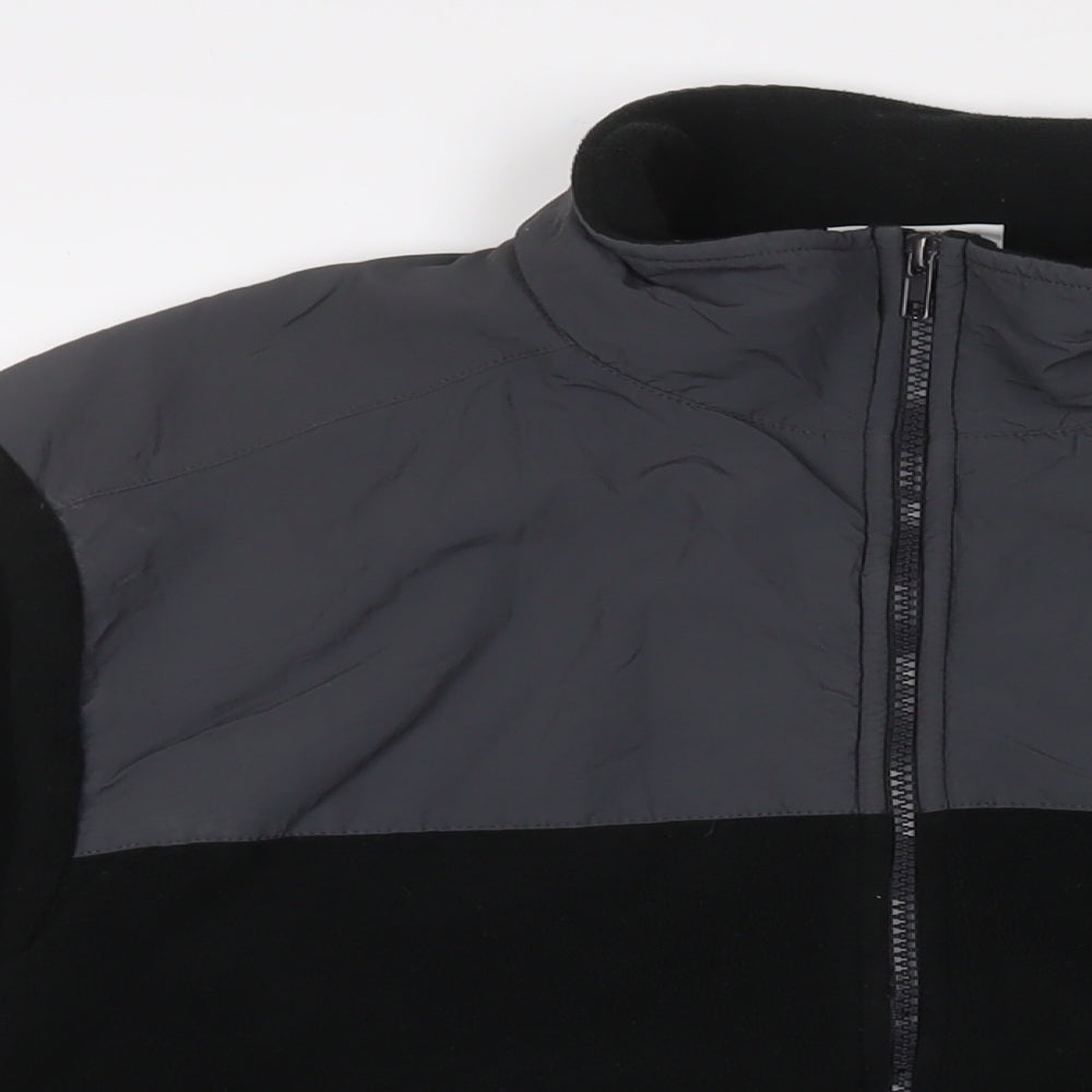 Disney Mens Black Jacket Size M Zip - Logo