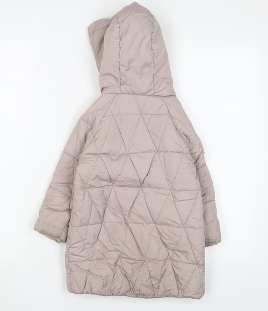 Gap Girls Pink Quilted Coat Size 3 Years Zip