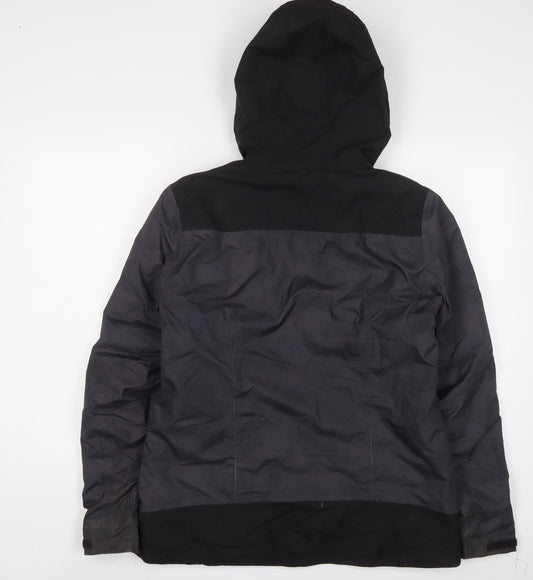 DECATHLON Mens Grey Quilted Coat Size M Zip