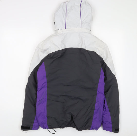 Crane Mens Purple Jacket Coat Size M Zip