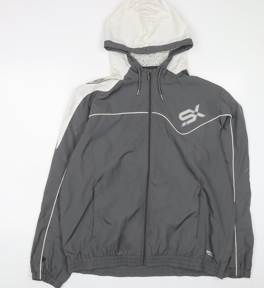 Umbro Mens Grey Jacket Size L Zip