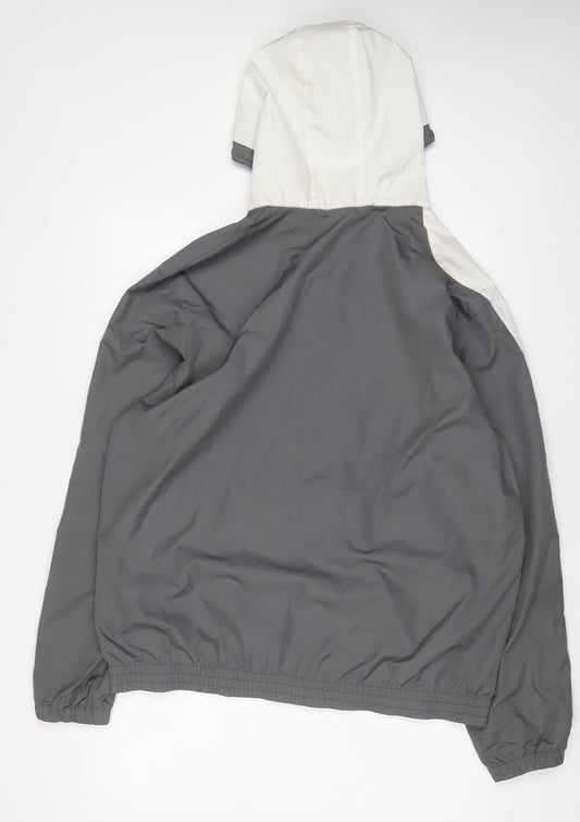 Umbro Mens Grey Jacket Size L Zip